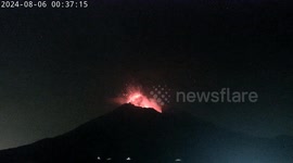 Sakurajima volcano erupts in Japan