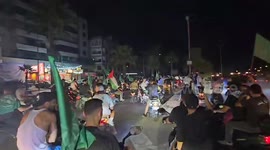 Lebanon: Lebanese celebrates the announcement of Hamas' new leader Yahya Sinwar