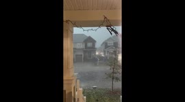Hailstorm hits Northwest Calgary, Canada
