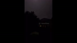 Lightning storm captured in Calgary, Canada