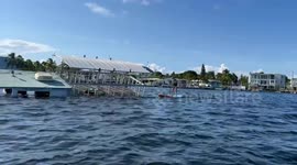 Incredible footage of sunken vessel off the coast of the Florida Keys (part 1)