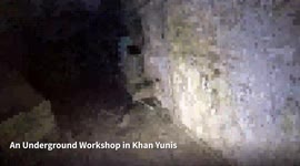 Palestine: Hamas Weapons Manufacturing Workshop in a Tunnel below Khan Yunis