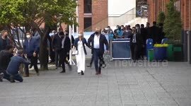 Argentina: Fabiola Yanez next to Alberto Fernandez