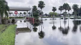 Flood in Sarasota FL, USA