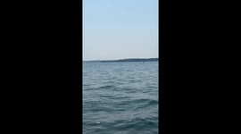 Seaplane Fails Takeoff on Lake Wawasee