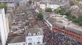 Videos show sheer scale of counter protests in London