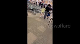 Japan: Shoppers Evacuate From Shopping Mall After Strong Quake Hits Off Kyushu