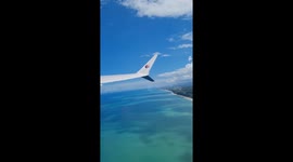 Phuket Thailand aerial plane view. 8 aug 2024