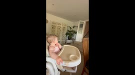Baby's 1st birthday turns into a comical disaster after dad goes overboard with the number of candles