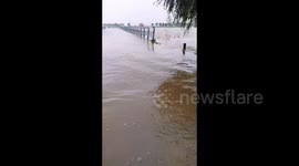 China: Flooding in Hankou, Wuhan, Water Levels Receding Slowly