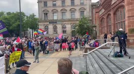 Hundreds march in Londonderry counter-protest against fascism