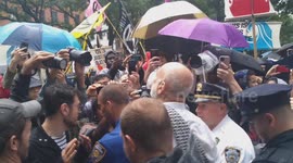 August 8th 2024 - Climate Protest and Arrest at CITI Bank HQ in New York City USA  At least 6 activist arrested, including John Mark a professional cellist.