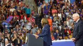 Vice President Kamala Harris introduction of running mate Governor Tim Walz