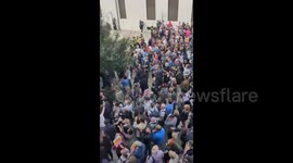UK: Hundreds of people took to the streets of Southampton chanting anti-fascism slogans