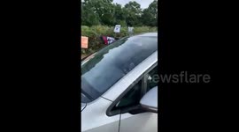 UK: Protestors outside Elbit’s UAV Engines factory this morning to once again make it known that the Israeli weapons maker is not welcome anywhere