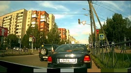 Passenger car and ambulance collide in Vsevolozhsk, Russia