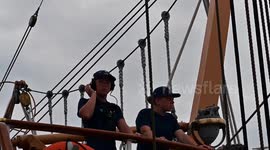 USA: Coast Guard Cutter Eagle sails into Boston