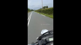 Wheelie crash +80km/h.  Husqvarna 701 supermoto. Went to far back.