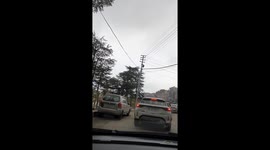 Dash cam captures unexpected monkey scare in Shimla, India