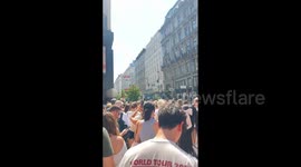 Taylor Swift fans join sing along on Vienna streets after concert cancelled due to terror plot