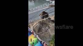 Decades-old bridge collapses in southwestern China