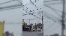 Terrifying moment passenger plane crashes out of sky in Brazil’s Sao Paulo