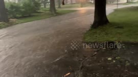 US: Remnants Of Hurricane Debby Causes Flash Flooding In Northeast Ohio
