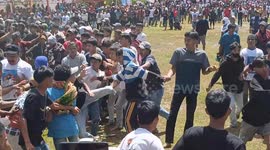 The excitement of the rare and unique tradition of foot fighting in Indonesia which continues to be preserved to this day
