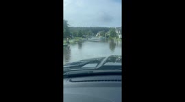 Flash flooding hits Cane Bay, Summerville, South Carolina