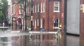 Flooding in Old Town Alexandria, VA