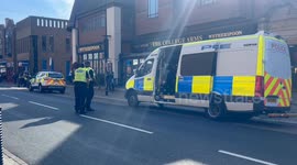 Police show presence in Peterborough centre ahead of the town team’s first game in new season of League 1