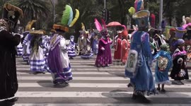 Mexico: Int'l Day of World's Indigenous Peoples celebrated in Mexico with parade