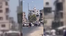 Gaza: Video showing a massive Israeli airstrike targeting a residential building in Gaza City