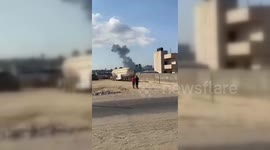 Palestine: Israeli warplanes attack two residential buildings in Hamad neighborhood, south of the Gaza Strip