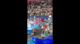 Algerian boxer Imane Khelif celebrates gold medal win in Paris