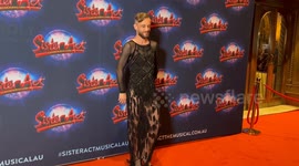 Jamie Azzopardi arrives on the red carpet the Australian premier opening night of the musical Sister Act in Sydney, Australia