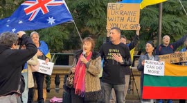 Stand with Ukraine rally, Sydney, Australia