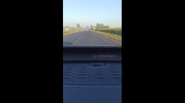 Ukrainian forces break up Russian military column near Rylsk, Kursk Region, Russia