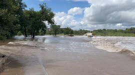 South Llano River Flooding at Junction, Texas