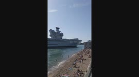 HMS Prince of Wales returns to Portsmouth