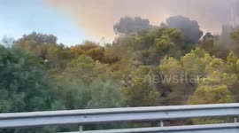 Spain: Forest Fire Prompts Highway Closure In Benidorm, Alicante 2