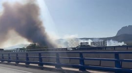 Spain: Forest Fire Prompts Highway Closure In Benidorm, Alicante