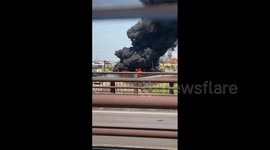 Japan: Massive Fire Burns Boats Sending Huge Smoke In Kariya, Aichi 2