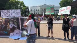 Protesters rally outside of White House against attacks on Hindus in Bangladesh