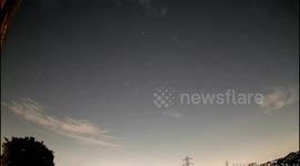 Bright fireball streaks across night sky over Japan's Kawasaki