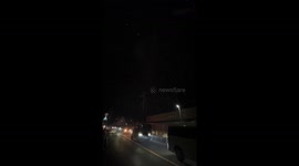 Remnants of Kōtō City fireworks captured in video