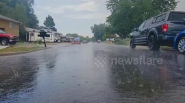 Heavy rain hits Magna, Utah
