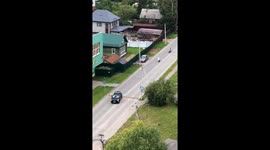 12-year-old girl on scooter leads police motorcycle chase in Tosno, Russia