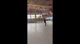 Triple salchow attempt ends in injury as the skater falls on his head