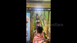 Terrifying escalator malfunction at Chinese waterfall kills 1